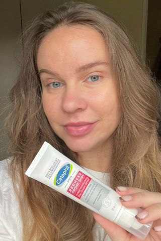 valeza wearing the Cetaphil PRO Tinted Moisturising Day Cream on a bare face