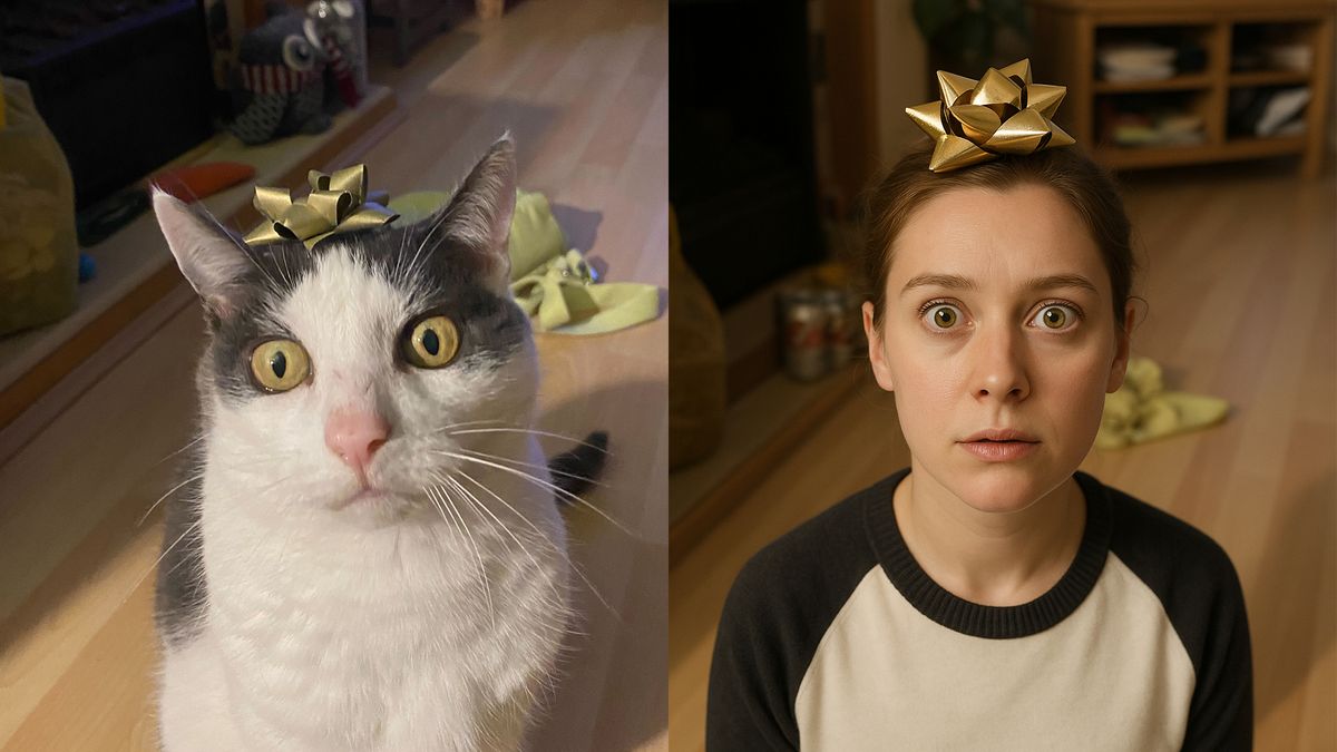 Slobby Cat The viral ‘pet to person’ AI trend turned my cat into a weird slobby ...