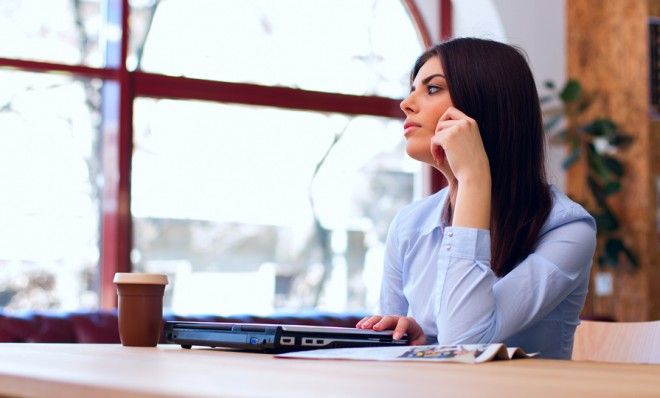 Woman at desk