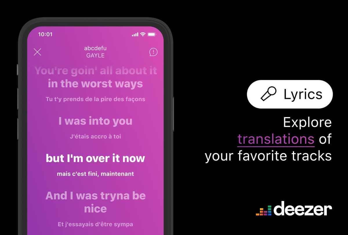 Deezer Lyric Translation