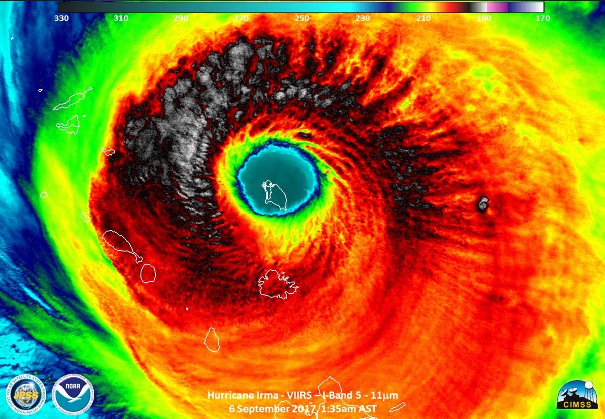 See Hurricane Irma's Massive Eye Engulf An Island | Live Science