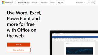 Microsoft 365 online website screenshot