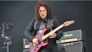 Vinnie Moore performs with the hard-rock group UFO on the Main Stage at Download Festival, June 15, 2013.