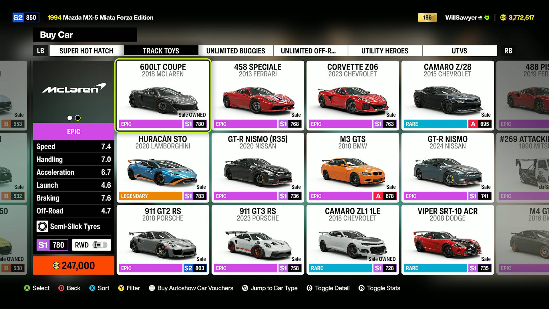 Forza Horizon 6 astrotoy photo challenge track toy cars in autoshow