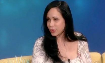 "Octomom" talks on The View.