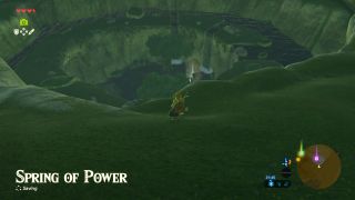 Link at the Spring of Power Breath of the Wild Captured Memories collectible location