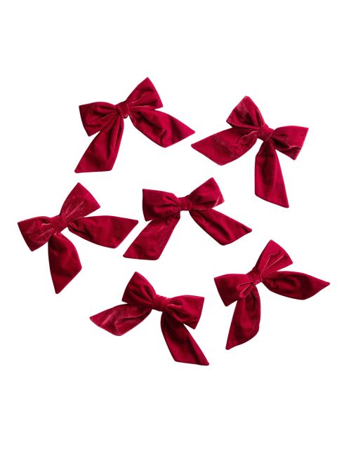 Loveshackfancy Mini Bow Ornaments, Set of 6