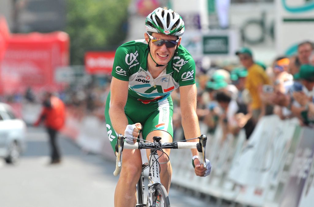 Pierre Rolland riding the Criterium du Dauphine during his Credit Agricole days