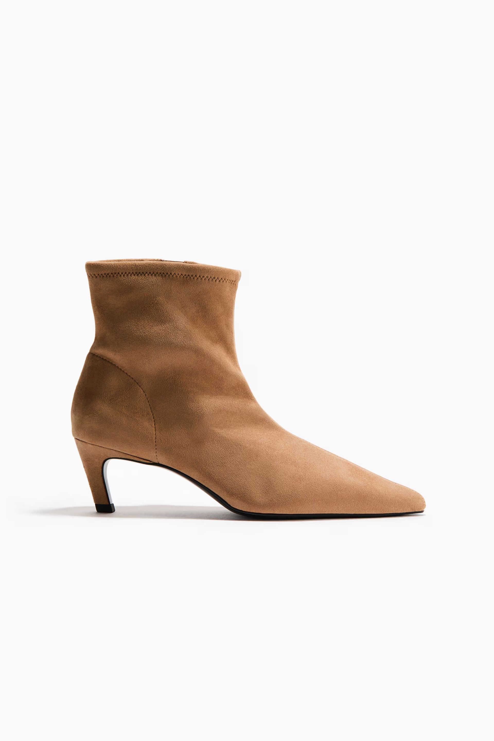 H&amp;M, Heeled Sock Boots