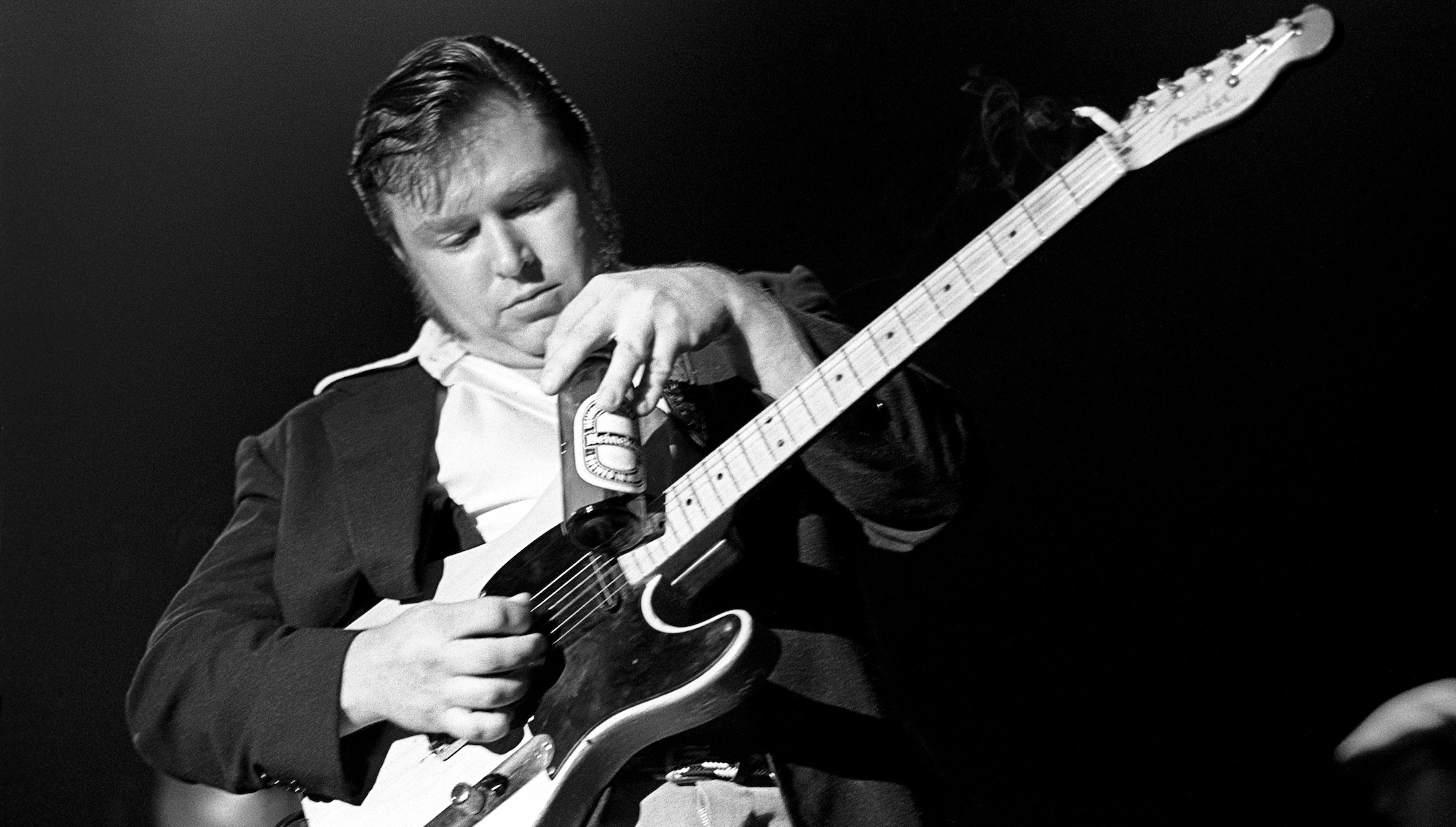 Danny Gatton performs onstage with Robert Gordon at The Ritz in New York City on June 4, 1981