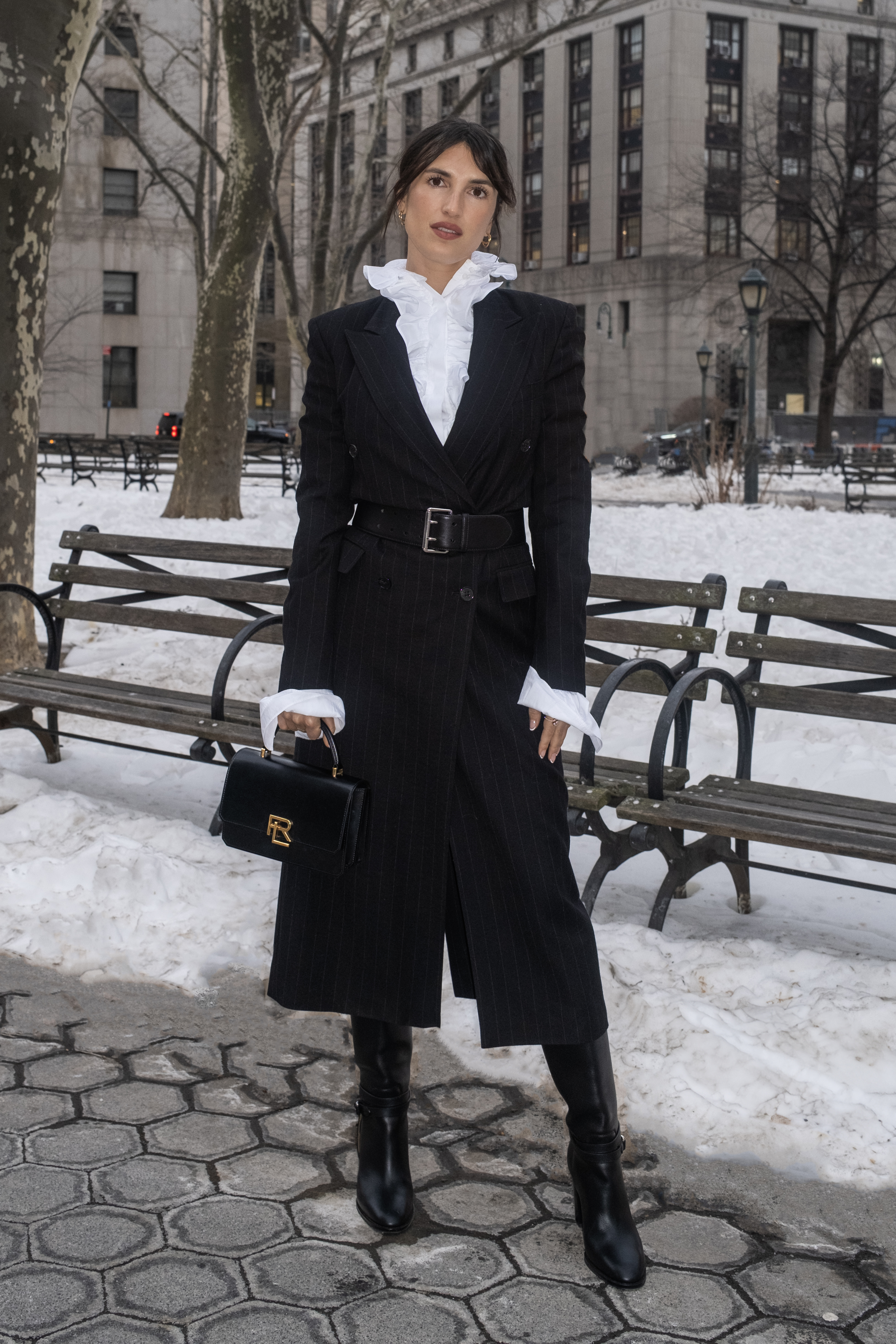 Jeanne Damas wearing Ralph Lauren.