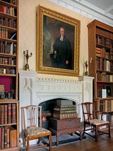 Fig 2: The neo-Perpendicular chimneypiece in the Fellows’ Library, once a Long Gallery. Winchester College, Hampshire. Photographed by Paul Highnam for Country Life. ©Country Life