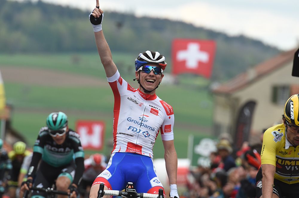 David Gaudu gave Groupama-FDJ its second consecutive stage victory at the Tour de Romandie