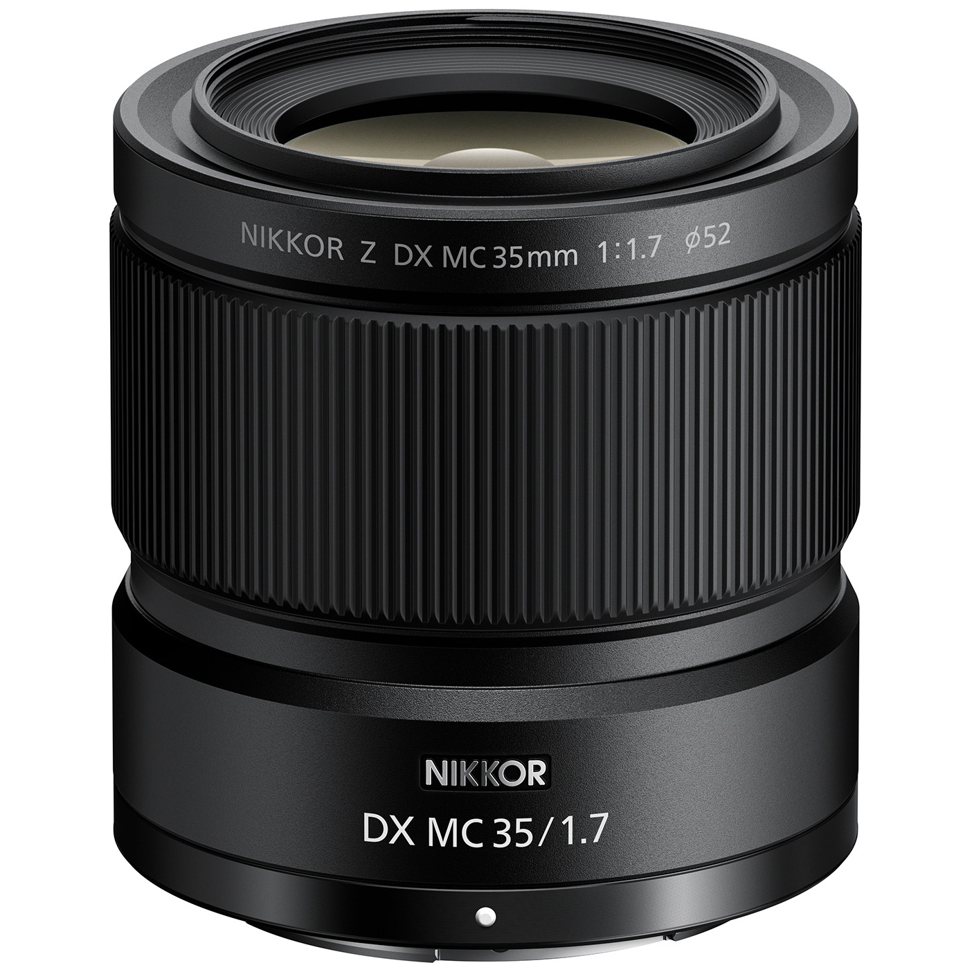 Nikon Z DX MC 35mm f/1.7 in a white square