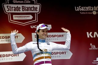 Lizzie Armitstead (Boels-Dolmans) won the first Worldtour event, Strade Bianche