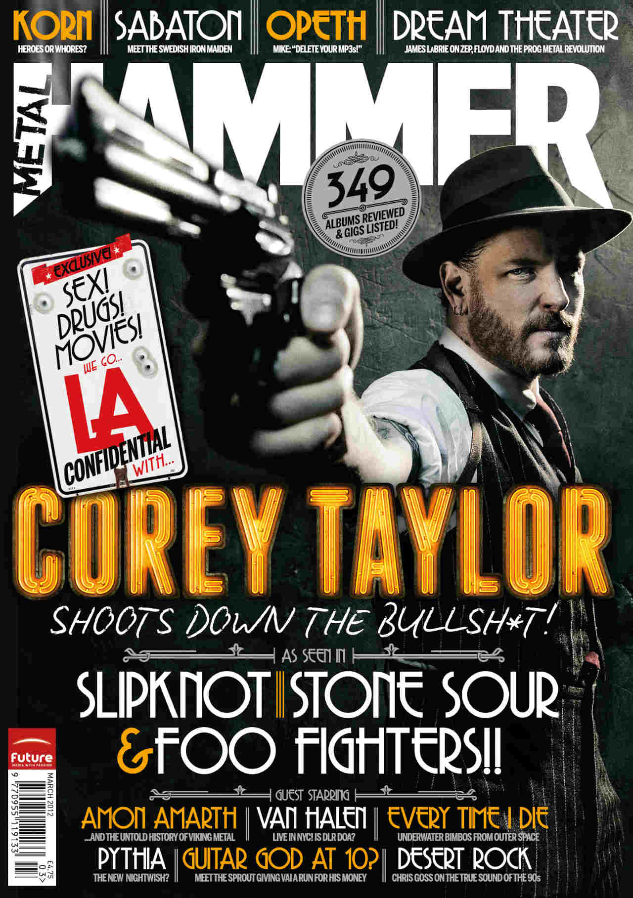 The cover of Metal Hammer magazine issue 228 featuring Stone Sour’s Corey Taylor