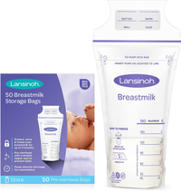 Lansinoh Breastmilk storage bags | Amazon
RRP: £8 | Delivery: FREE | Refundable:  FREE 30 days
It's the double seal that makes most mums trust these bags - breastmilk is like liquid gold and they WILL cry over spilled milk.
