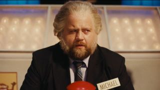 Paul Walter Hauser as Michael Larson in The Luckiest Man in America.