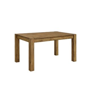 A brown wooden table
