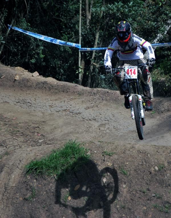 Colombian Victor Urdinola rode strongly in the downhill.