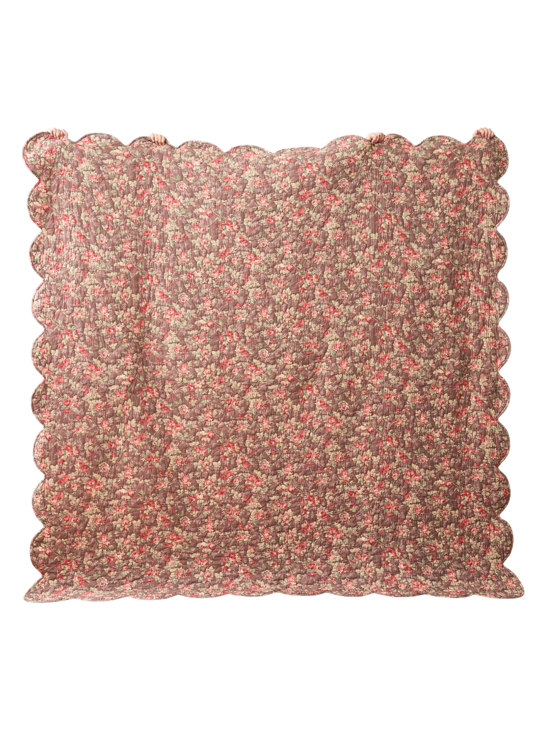 a floral quilt