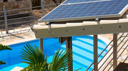 how to heat a pool without a heater – swimming pool with solar panels