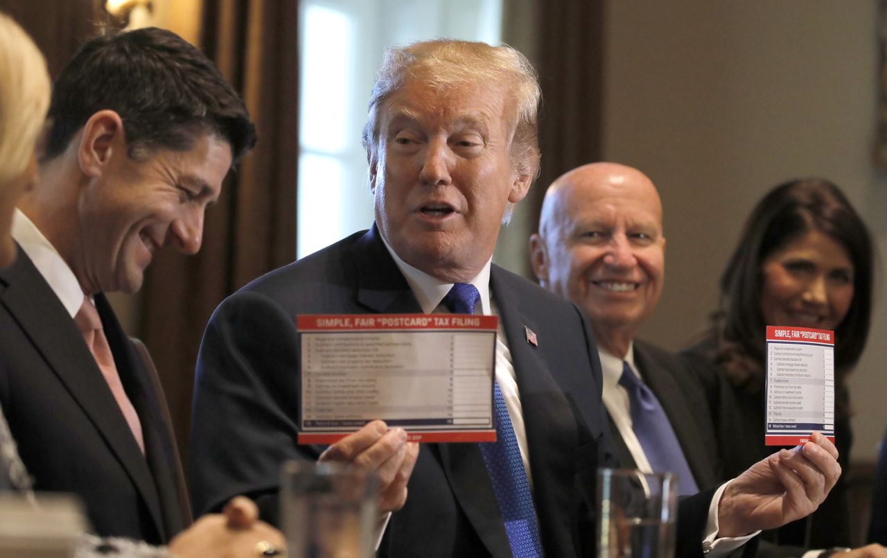 President Trump meets with House leaders.