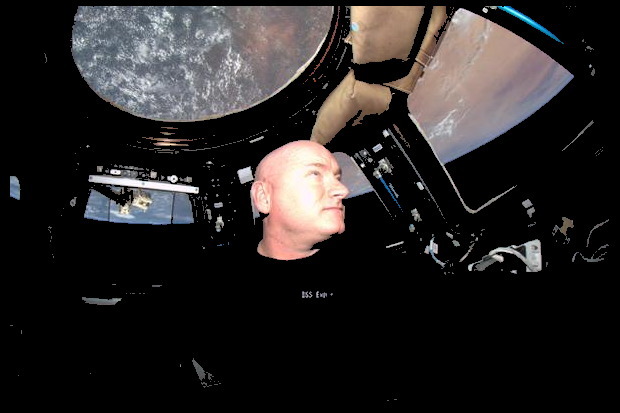 Scott Aboard the International Space Station