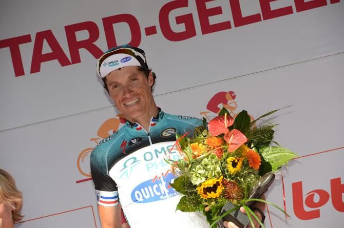 Stage winner Sylvain Chavanel (Omega Pharma Quick Step)