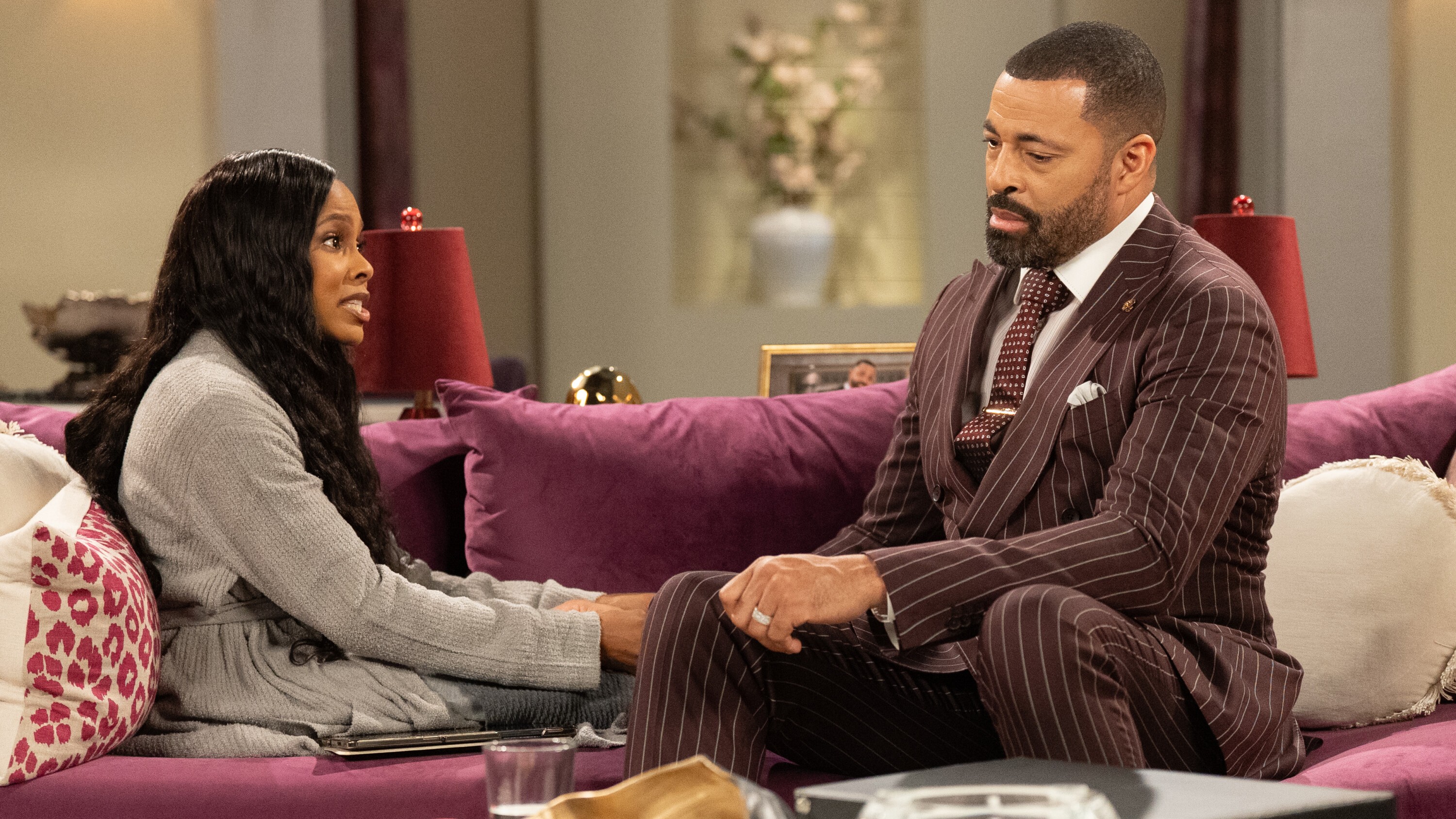 Marquita Goings and Timon Kyle Durrett as Hayley and Bill talking in Beyond the Gates