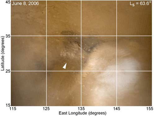 Lightning Detected on Mars