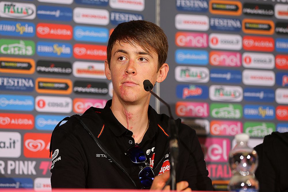 Chad Haga was one of six Giant-Alpecin riders involved in collision with an auto while training this spring, but he's back for his second Giro d'Italia.