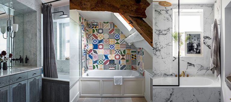 Bathroom Shower Ideas 11 Bathtub Schemes To Inspire Homes Gardens - Bathroom Ideas With Shower And Bath