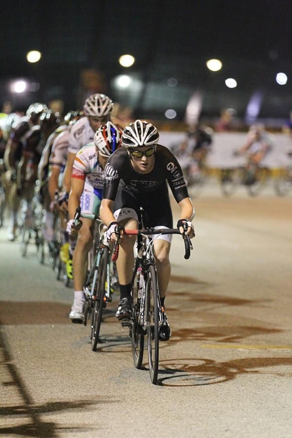 The PureBlack team strings out the bunch