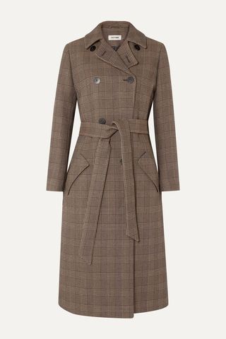 CEFINN Sullivan belted Prince of Wales checked cotton-blend trench coat
