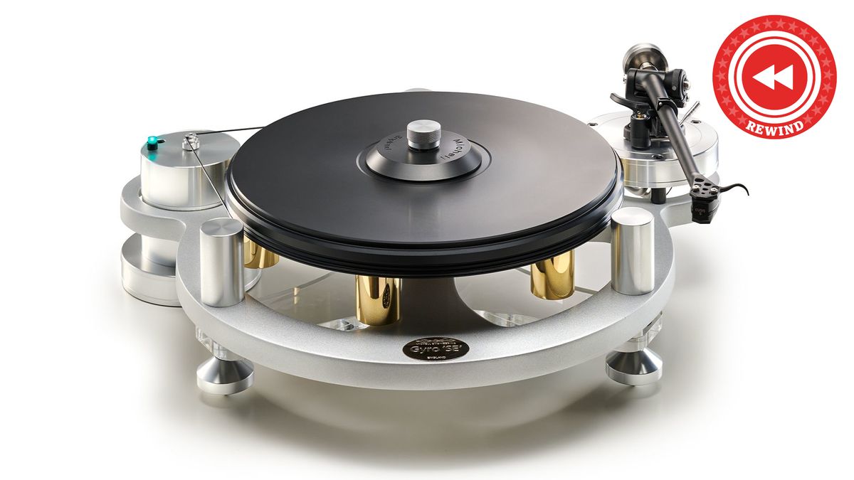 Michell turntable with Rewind logo