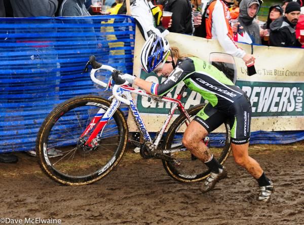 Kaitlin Antonneau (Cannondale) on the run-up after the stairs