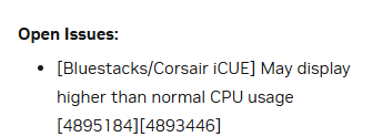 Nvidia's driver issue with iCUE and Bluestacks