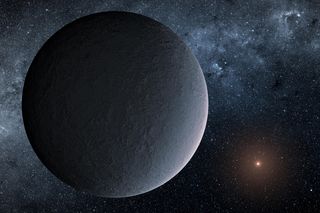 The roughly Earth-size planet 06-OGLE-2016-BLG-1195Lb is a giant iceball under the weak shine of its star.