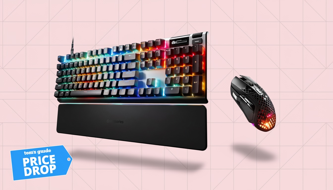 SteelSeries keyboard and gaming mouse