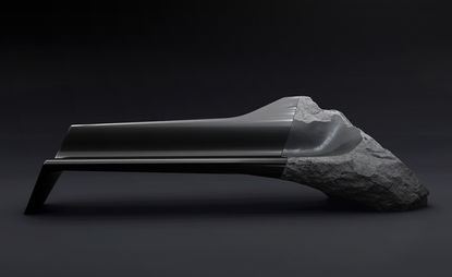 The Onyx sofa made from volcanic rock and carbon fibre