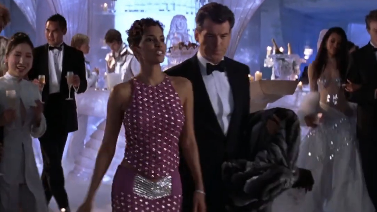 Halle Berry and Pierce Brosnan are shown in Die Another Day.