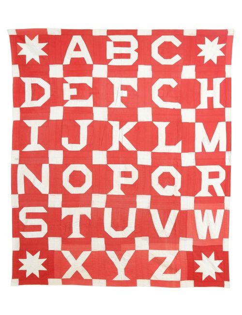 Alphabet Quilt: Circa 1890