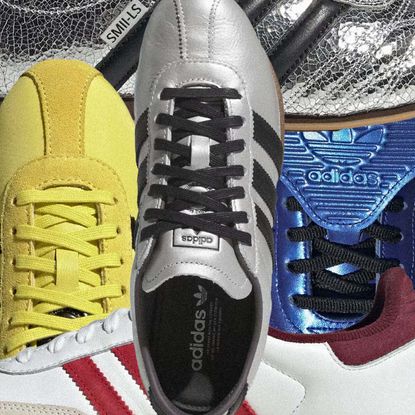 A collage of different adidas styles