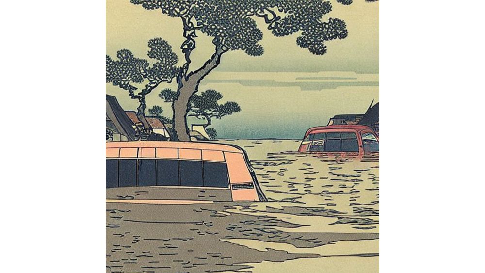 AI-generated art responding to the climate crisis