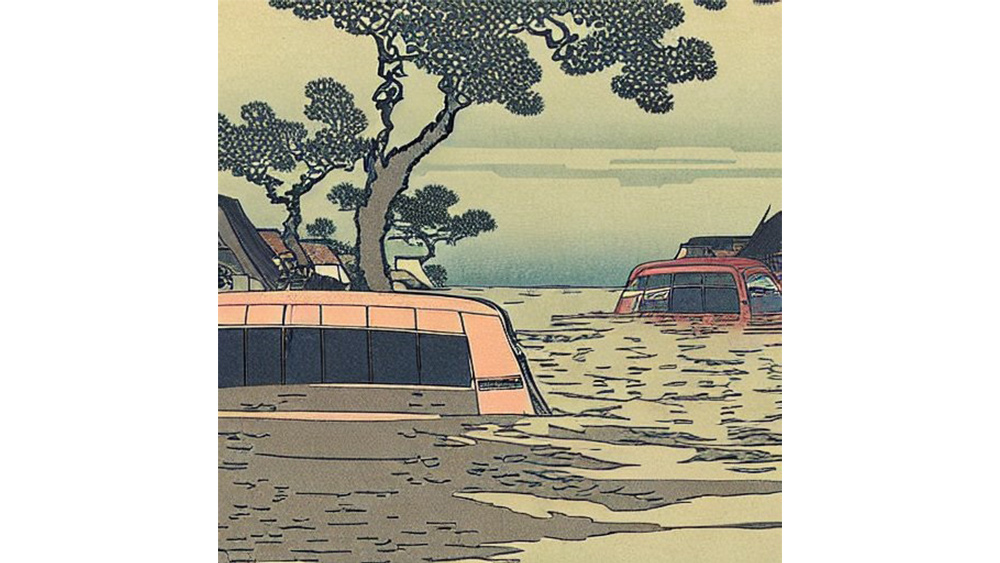 AI-generated art responding to the climate crisis