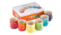 Le Creuset Stoneware rainbow mugs