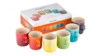 Le Creuset Stoneware rainbow mugs
