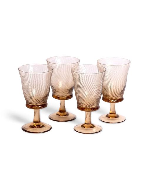 Spiral Wine Glasses (set of 4)