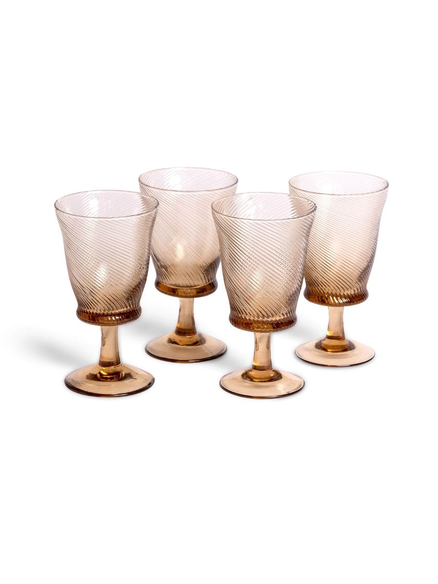 Spiral Wine Glasses (set of 4)